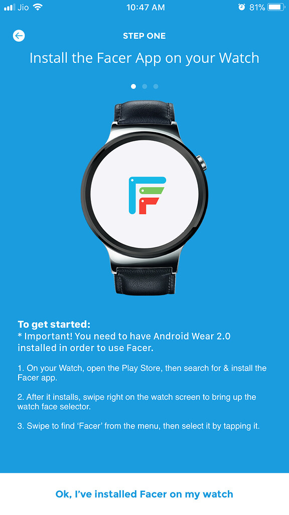 [Help] How To Sync Moto 360 1st Gen with Facer iOS Support FACER