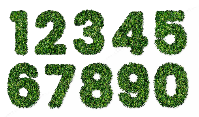 grass-numbers-set_125540-1368