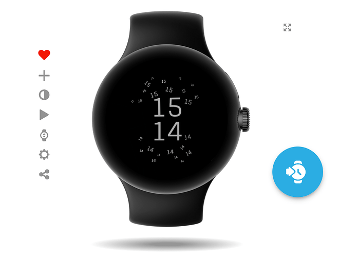 Glitch Blast Watch Face_Dim