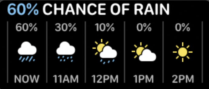 Apple Weather Complication
