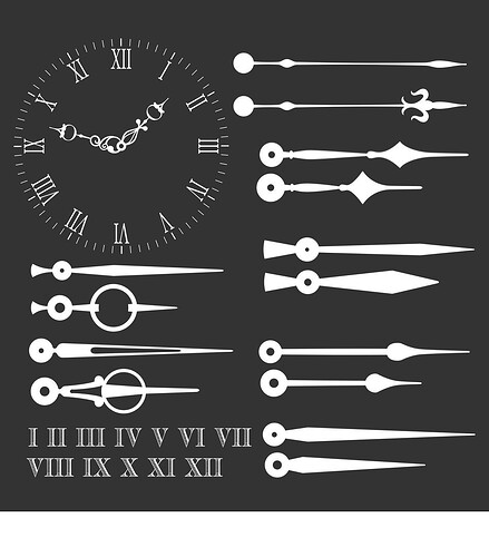 clock-face-with-variations-of-hands-vector-4722302