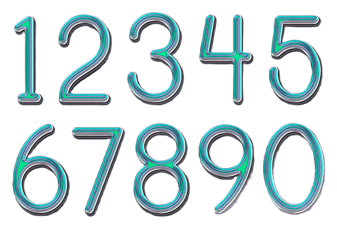 set-holographic-style-numbers_125540-2247