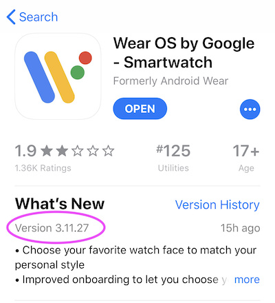 Google wear clearance os iphone