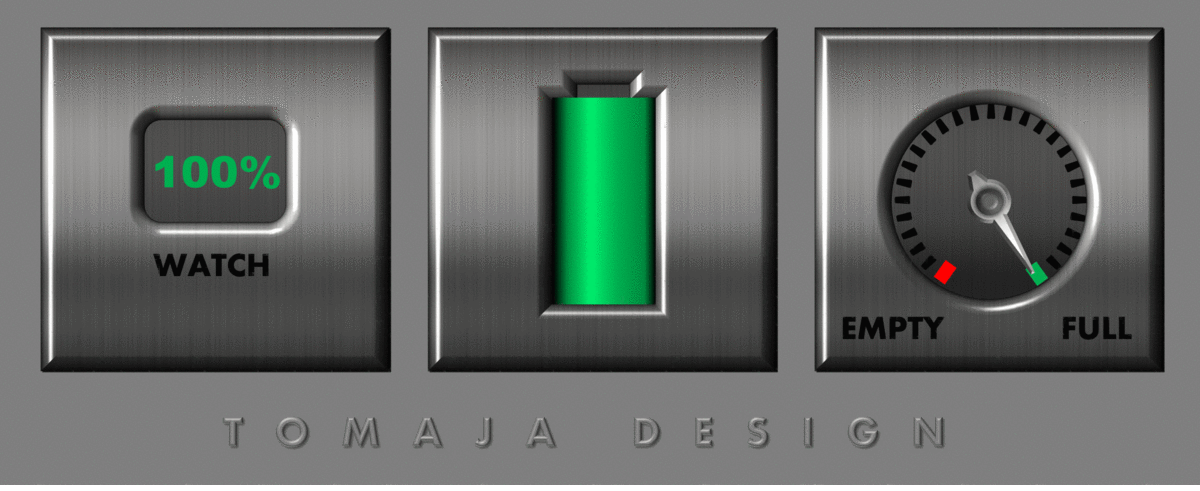 TOMAJA Tutorial] Animated Battery Power Level Icon Indicator - Simple Basic  Linear and Rotating Effects with Objects and Hand Dials - Expressions -  FACER Community