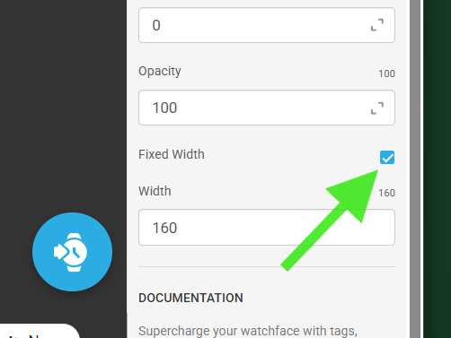 FIXED WIDTH