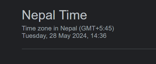 45 min time zone